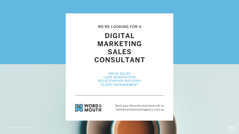 We’re Looking For A Digital Marketing Sales Consultant