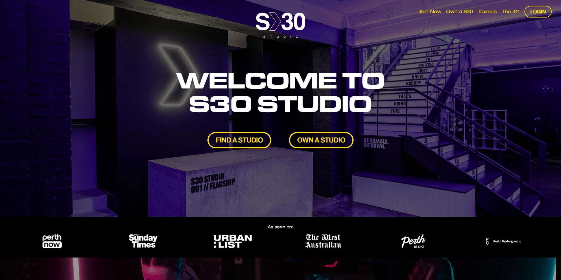 S30 Studio desktop website photo