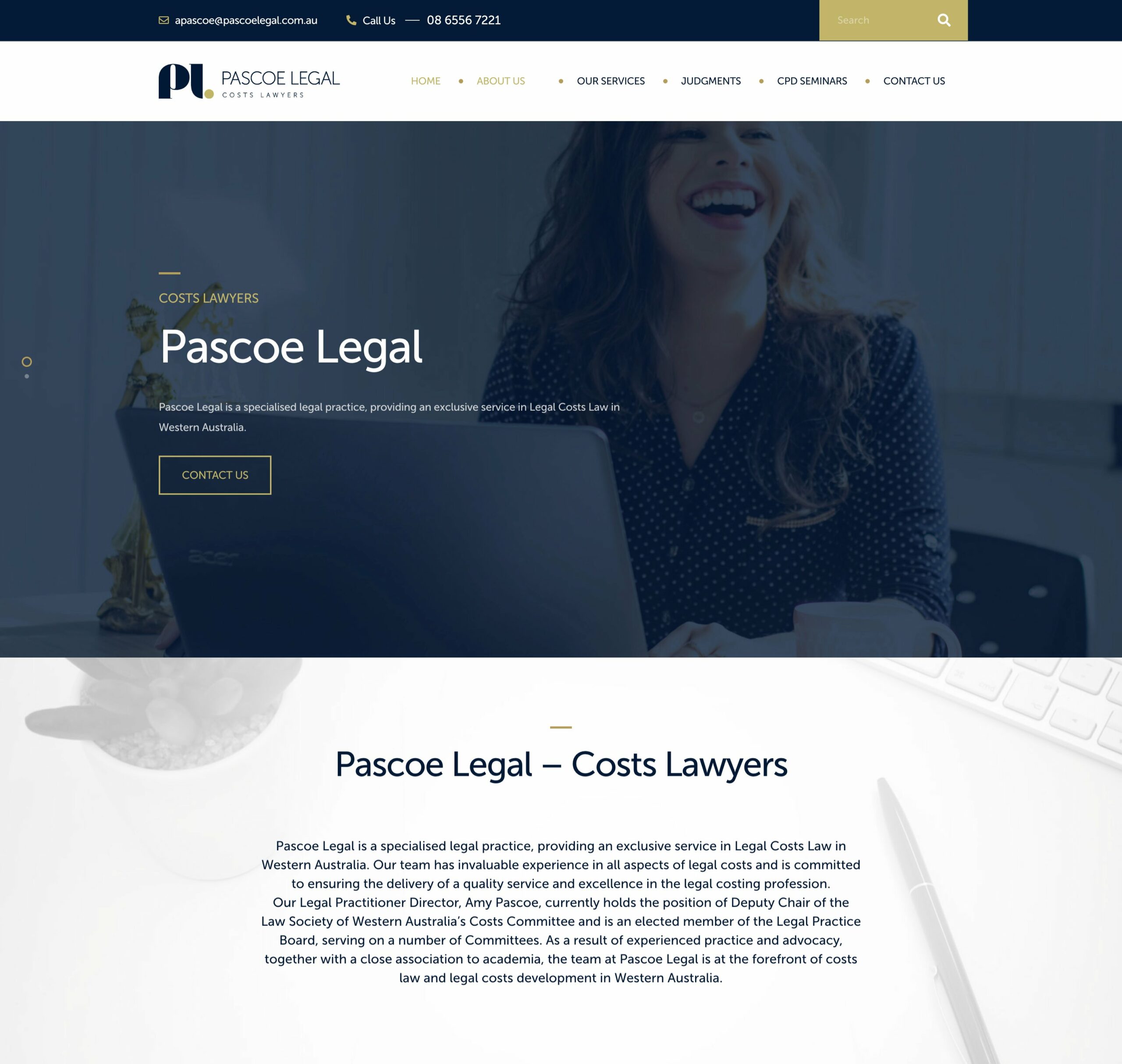 Pascoe Legal website