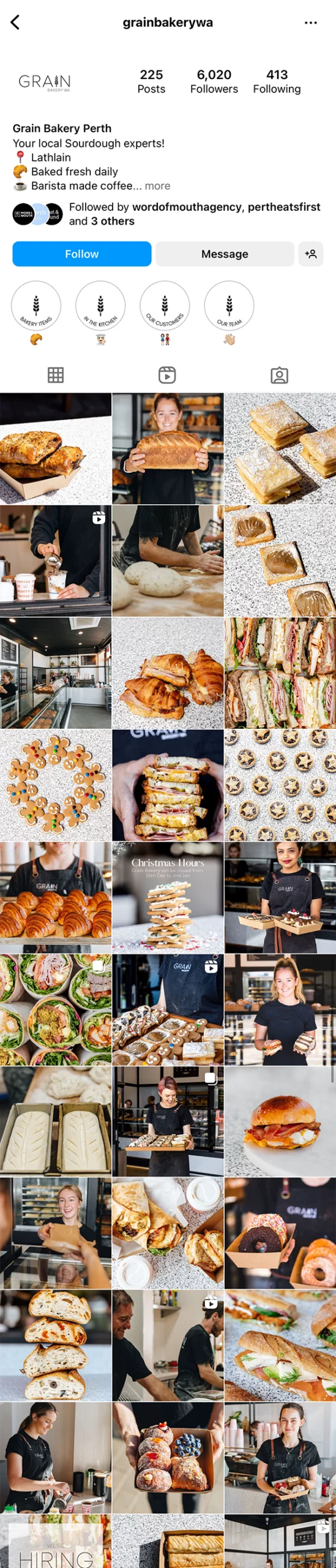 Grain Bakery Instagram