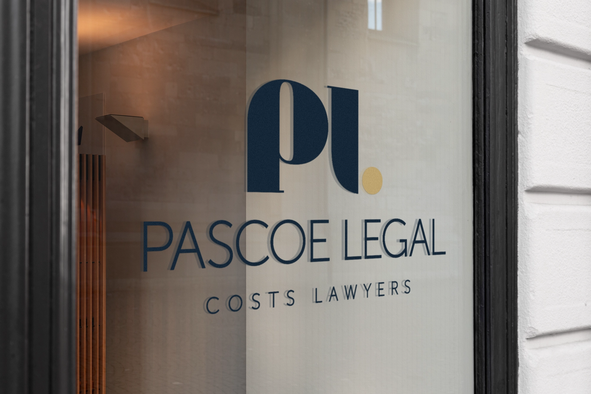 Pascoe Legal window sign